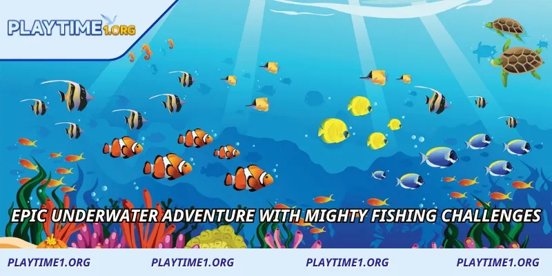 Epic underwater adventure with mighty fishing challenges
