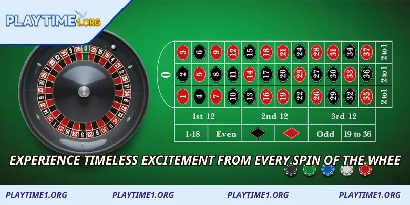 Experience timeless excitement from every spin of the whee