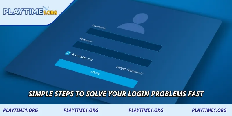 Simple steps to solve your login problems fast
