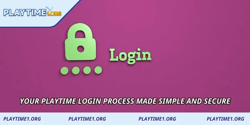 Your PLAYTIME Login process made simple and secure